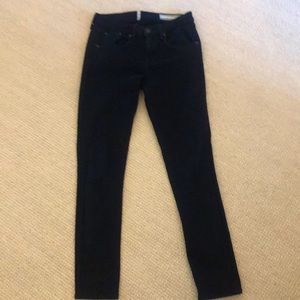 Rag&bone high rise skinny black jeans